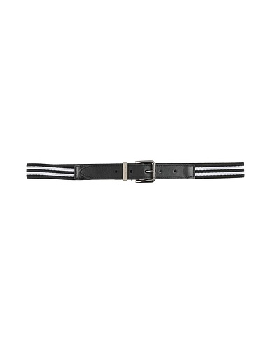 DOLCE&GABBANA Belt Black 55% Polyester, 40% Calfskin, 5% Rubber