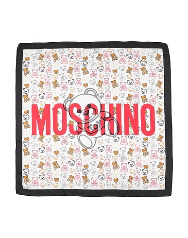 MOSCHINO Sciarpe e foulard Bianco 100% Seta