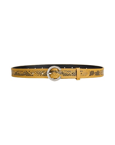 MAX&Co. Regular belt SNAKEBELT Mustard Cow leather