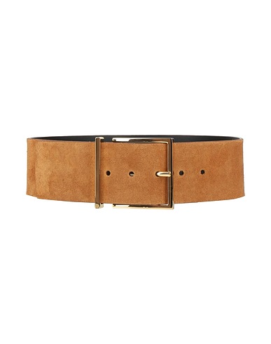 SANDRO High-waist belt Camel Cowhide