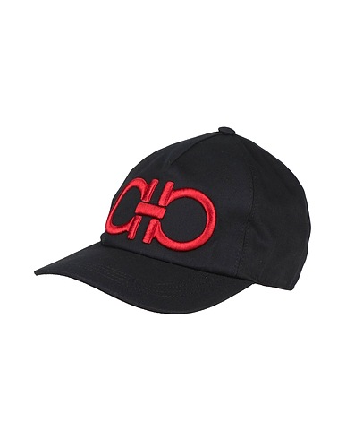 FERRAGAMO Hat Black 95% Cotton, 5% Brass