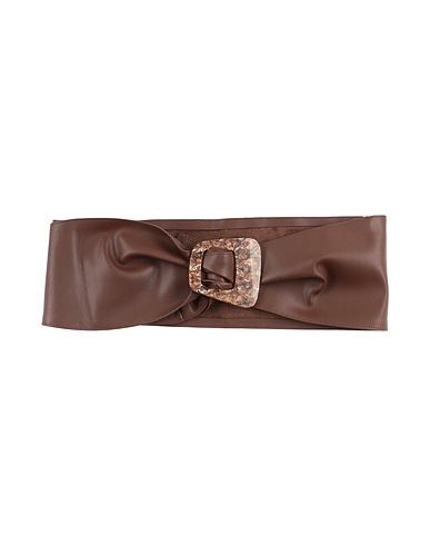 JIJIL Cinture Cioccolato 100% Poliestere, Poliuretano