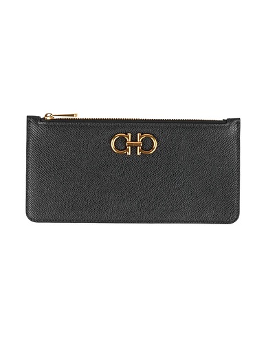 FERRAGAMO Small Leather Goods Black Calfskin
