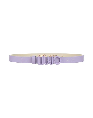 LIU •JO Regular belt Lilac 100% Leather