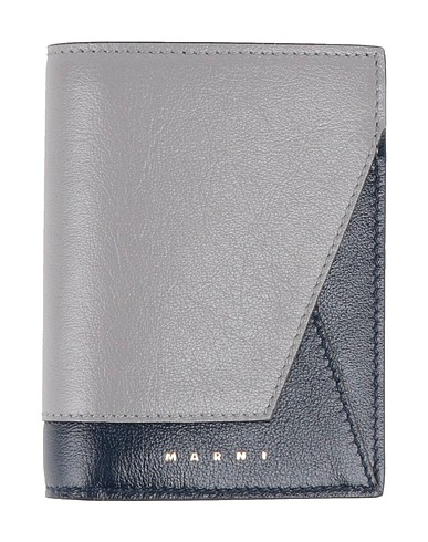 MARNI Portafoglio Grigio Pelle