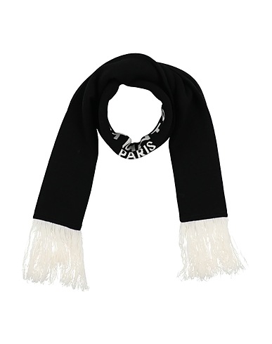 VTMNTS Scarves and foulards Black 99% Merino Wool, 1% Polyester