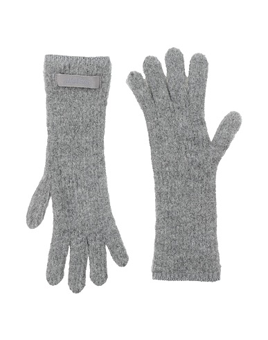 JACQUEMUS Gloves GRIGIO 47% Alpaca wool, 37% Polyamide, 16% Wool