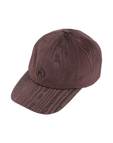 MARINE SERRE Hat Dark brown 62% Recycled polyester, 38% Polyester