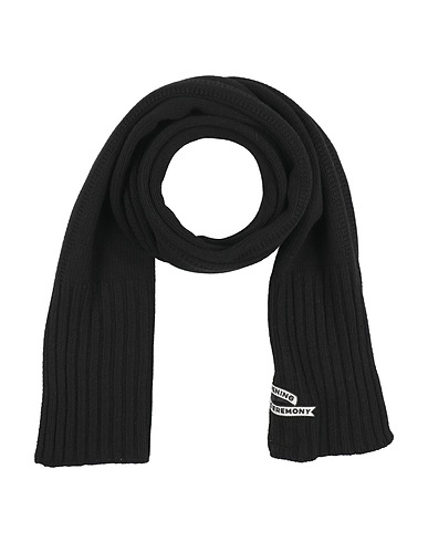 OPENING CEREMONY Scarves and foulards Black 34% Polyamide, 30% Wool, 30% Viscose, 5% Cashmere, 1% Polyester