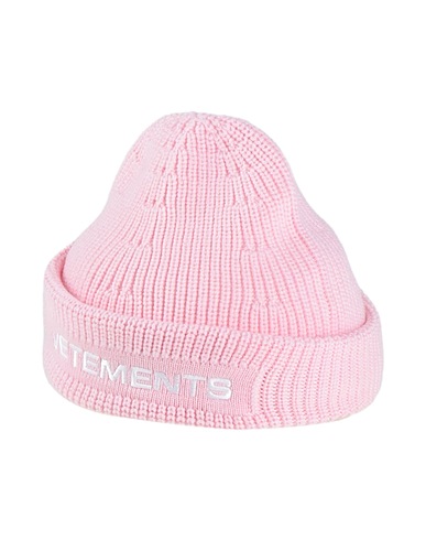 VETEMENTS Hat Pink 100% Merino Wool
