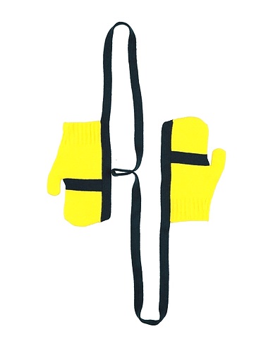 HOMME PLISSÉ by ISSEY MIYAKE Gloves Yellow 100% Wool