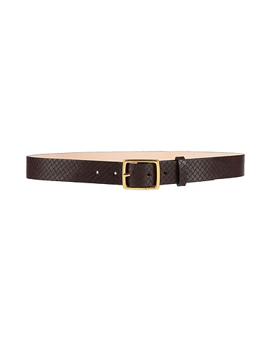 RAG & BONE Leather belt Dark brown Leather