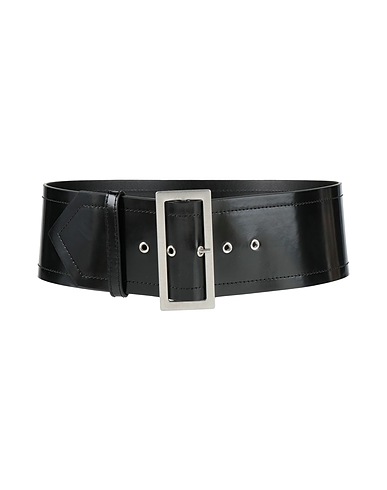 PHILOSOPHY di LORENZO SERAFINI High-waist belt Black Leather