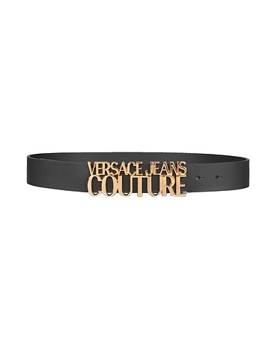 VERSACE JEANS COUTURE Regulärer Gürtel  Schwarz Kalbsleder