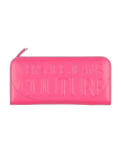 VERSACE JEANS COUTURE Wallet Fuchsia 100% Polyester, Polyurethane resin