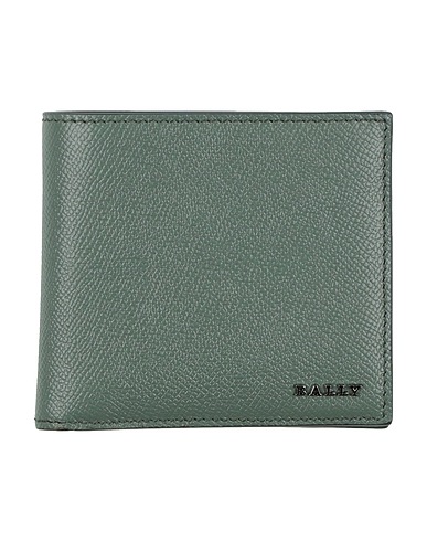 BALLY Wallet Sage green Leather