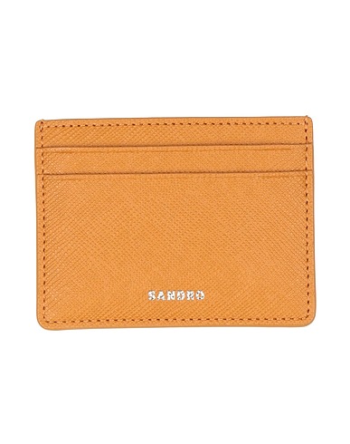 SANDRO Small Leather Goods Camel 100% Vegetable-tanned leather, Polyurethane coated