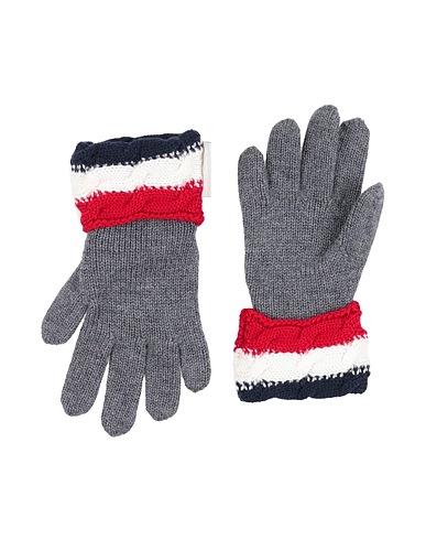 MONCLER Gloves Grey 100% Virgin Wool