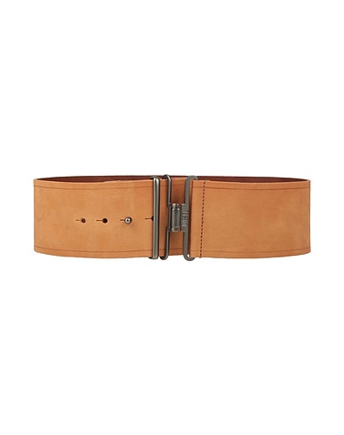 DIESEL High-waist belt Camel 100% Cow leather