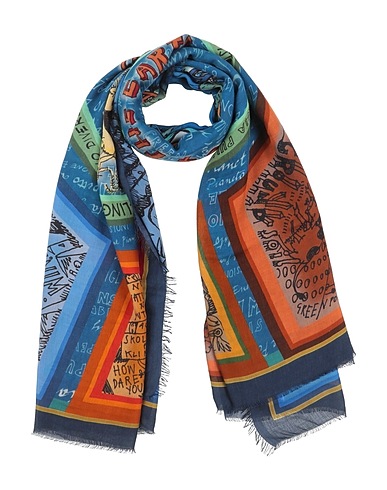 FALIERO SARTI Scarves and foulards Blue 80% Modal, 20% Cashmere