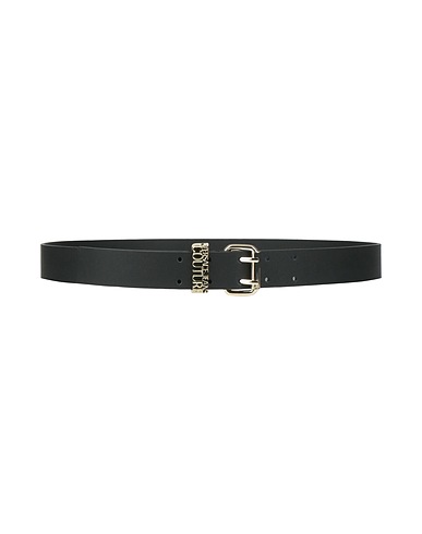 VERSACE JEANS COUTURE Leather belt Black Calfskin