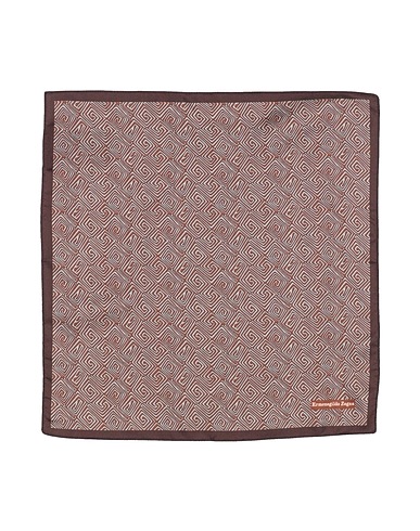 ZEGNA Scarves and foulards Brown 100% Silk