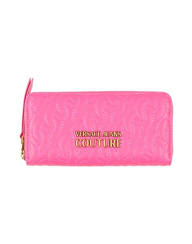 VERSACE JEANS COUTURE Wallet Magenta 100% Polyester, Polyurethane resin