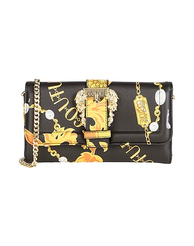 VERSACE JEANS COUTURE Small Leather Goods Black 100% Polyester, Polyurethane resin