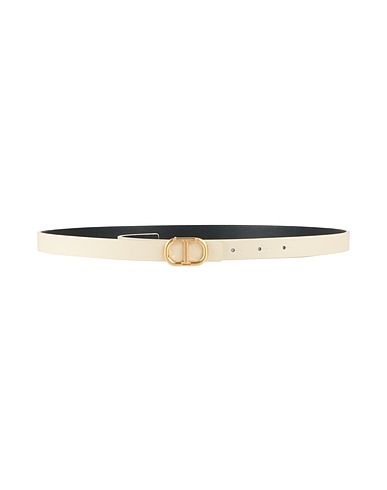 TWINSET Cintura Sottile Off white 100% Pelle di bovino