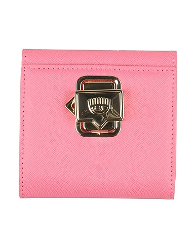 CHIARA FERRAGNI Wallet Pink 100% Polyester, Polyurethane resin