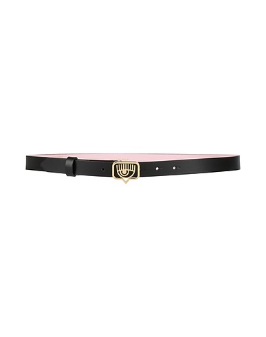CHIARA FERRAGNI Thin belt Black Leather