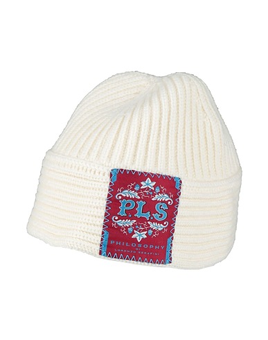 PHILOSOPHY di LORENZO SERAFINI Hat Ivory 100% Virgin Wool