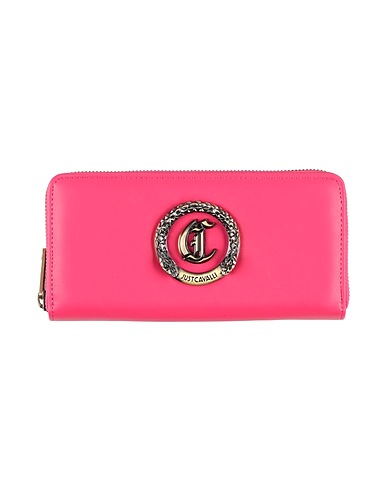 JUST CAVALLI Portafoglio Magenta 100% Poliestere, Resina poliuretanica