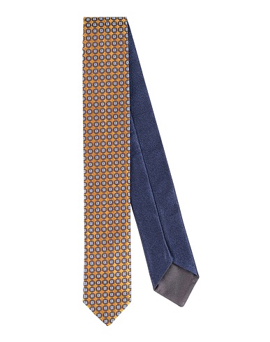CANALI Cravatte e papillon Giallo ocra Seta