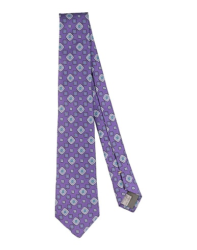 CANALI Cravatte e papillon Viola 100% Seta
