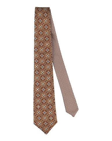 CANALI ネクタイ＆ボウタイ カーキ シルク 100%
