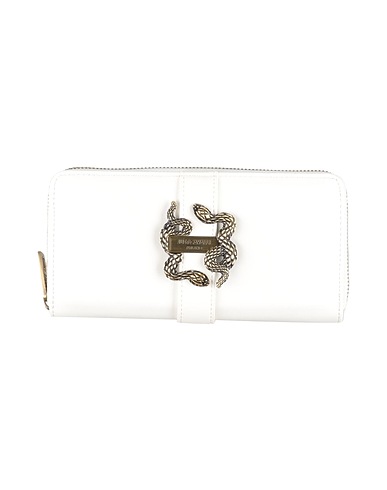 JUST CAVALLI Brieftasche Weiß 100% Polyester, Poliurethan-Harz