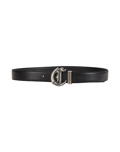 JUST CAVALLI Leather belt Black Leather