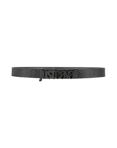 JUST CAVALLI Leather belt Black Calfskin