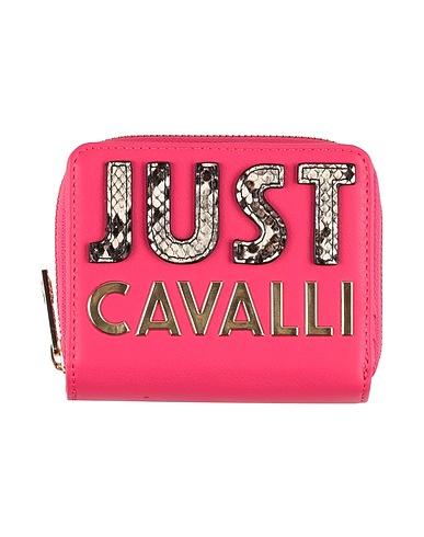 JUST CAVALLI Portafoglio Magenta 100% Poliestere, Resina poliuretanica