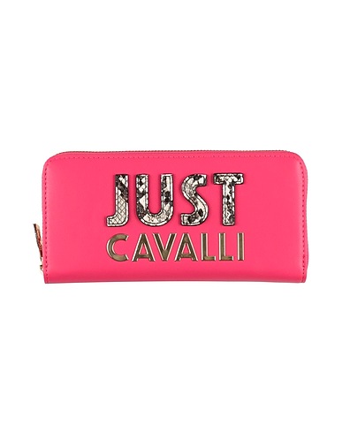 JUST CAVALLI Wallet Magenta 100% Polyester, Polyurethane resin