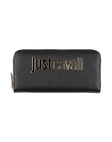 JUST CAVALLI Wallet Black 100% Polyethylene