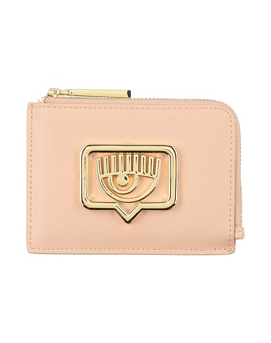 CHIARA FERRAGNI Portefeuille Rose poudré 100% Polyester, Résine polyuréthane