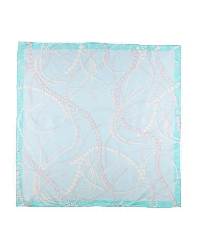 LANVIN Scarves and foulards Sky blue 100% Silk
