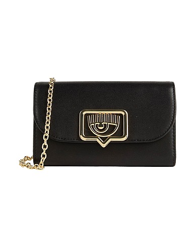 CHIARA FERRAGNI Small Leather Goods Black 100% Polyester, Polyurethane resin