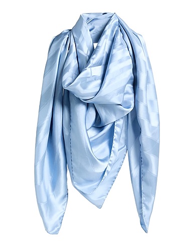 LANVIN Scarves and foulards Pastel blue 100% Silk