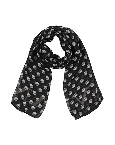 LANVIN Scarves and foulards Charcoal 100% Silk