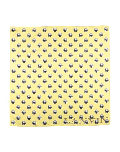 LANVIN Scarves and foulards Yellow 100% Silk
