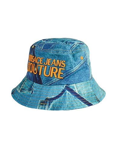 VERSACE JEANS COUTURE Hat BLU 100% Cotton