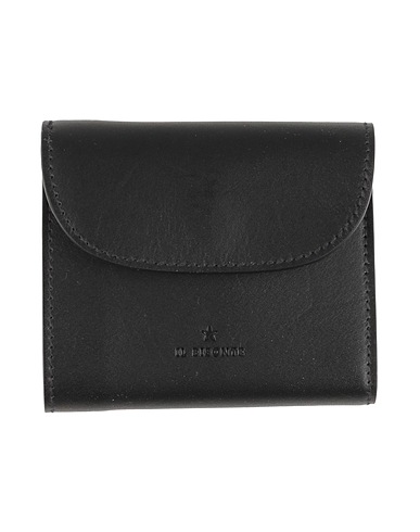 IL BISONTE Brieftasche Schwarz Leder